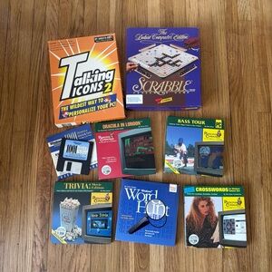 Vintage lot of 8 vintage Floppy disks Computer  games Dracula in London